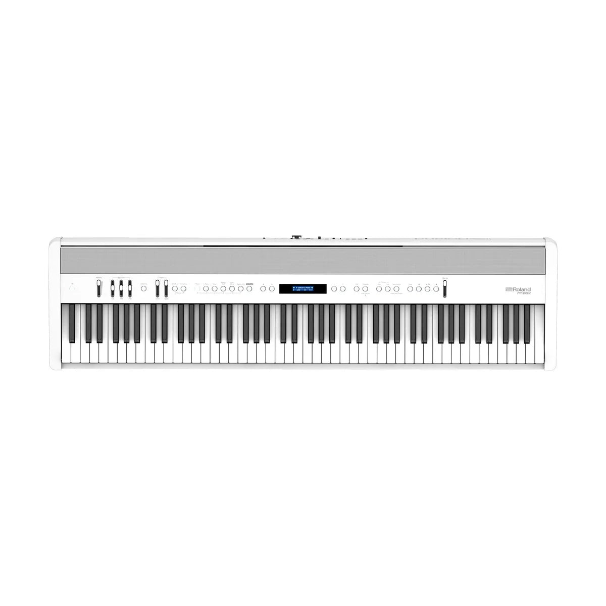 Roland FP60X Portable Digital Piano; White Stand & Bench Bundle