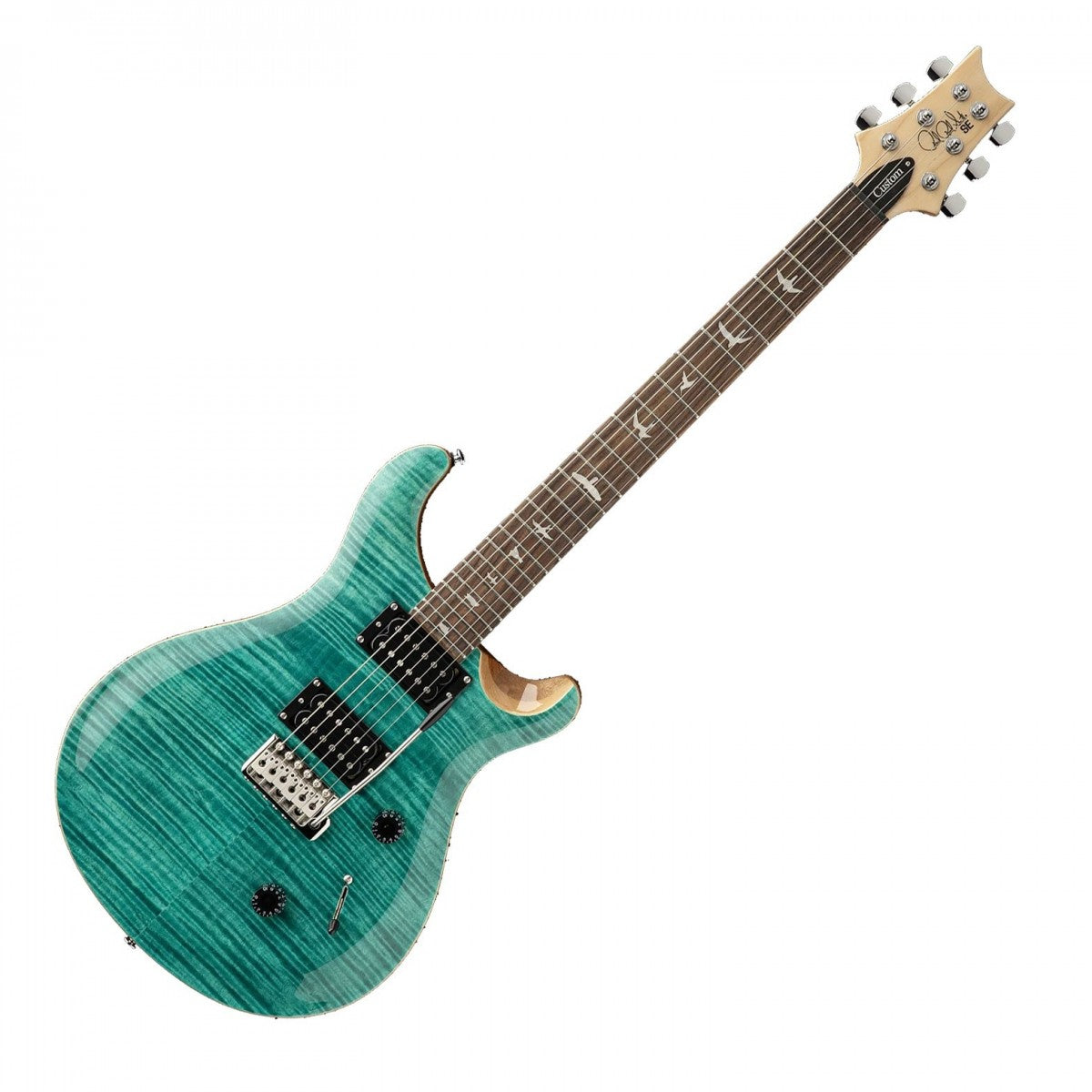 PRS SE Custom 24 Electric Guitar; Turquoise Quilt