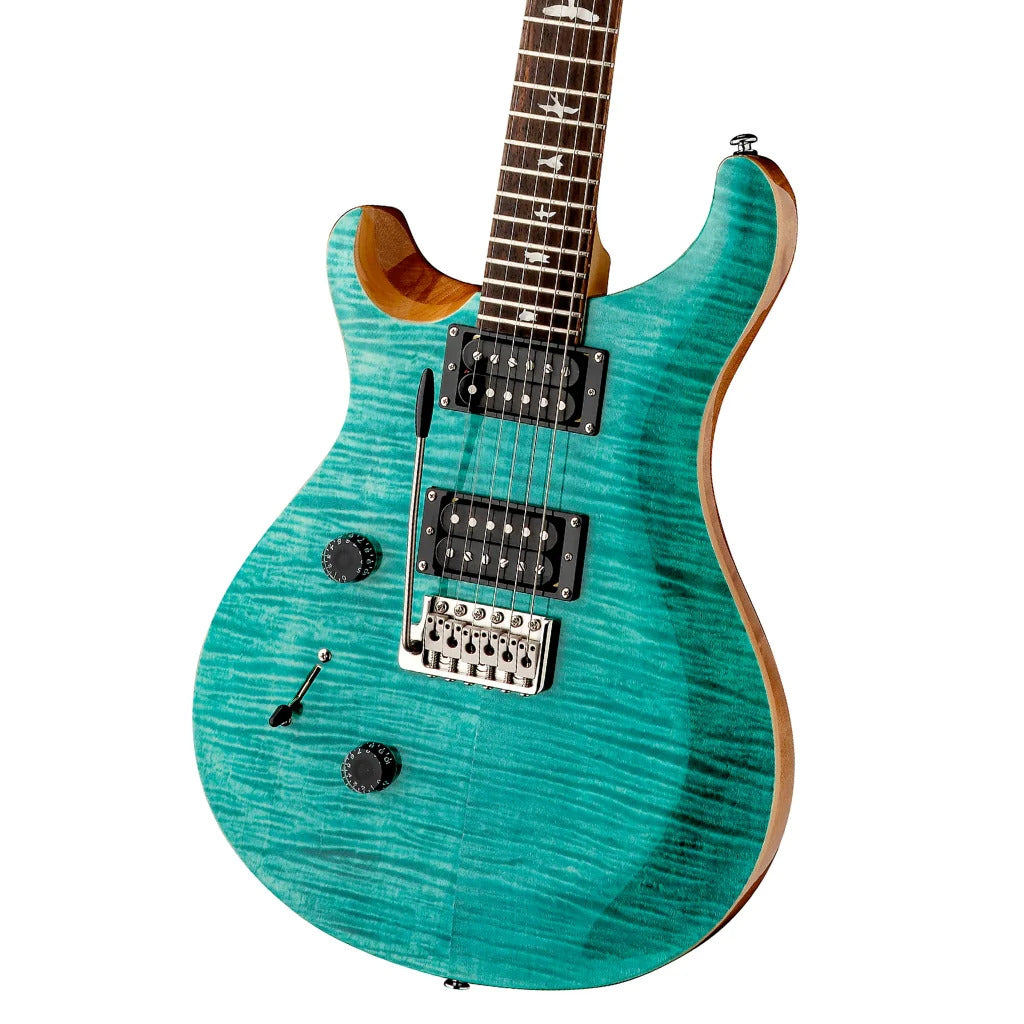 PRS SE Custom 24 Electric Guitar; Turquoise Quilt