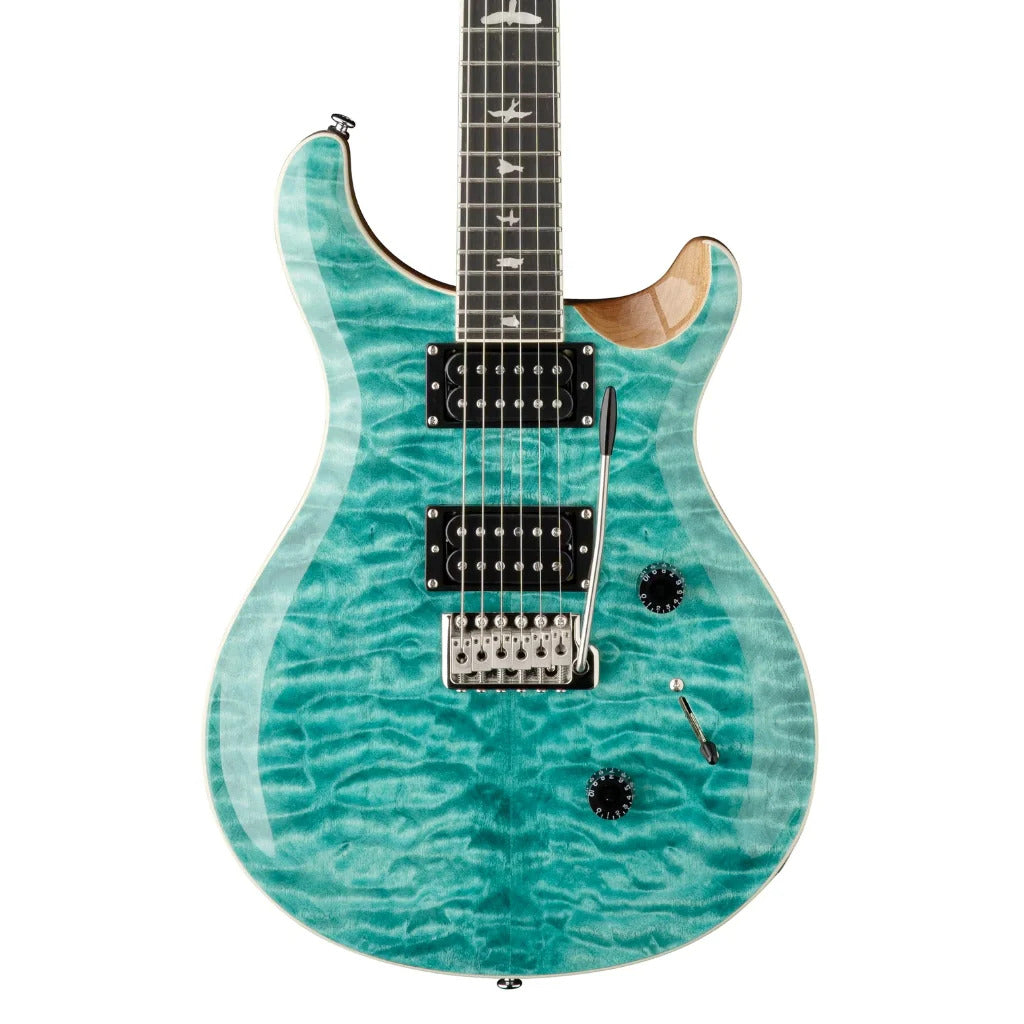 PRS SE Custom 24 Electric Guitar; Turquoise Quilt