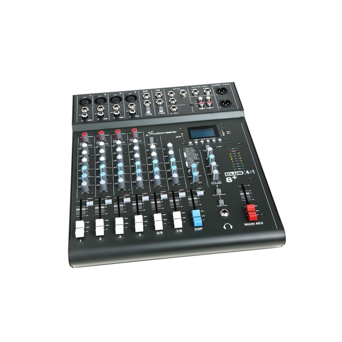 Studiomaster Club XS8+ 8 Channel Mixing Console with Bluetooth & DSP