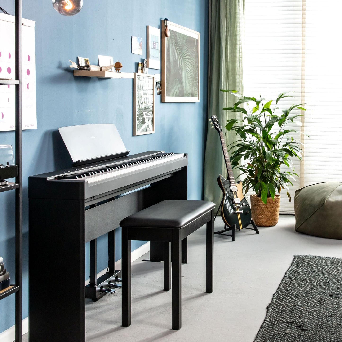 Yamaha P225 Portable Digital Piano; Black