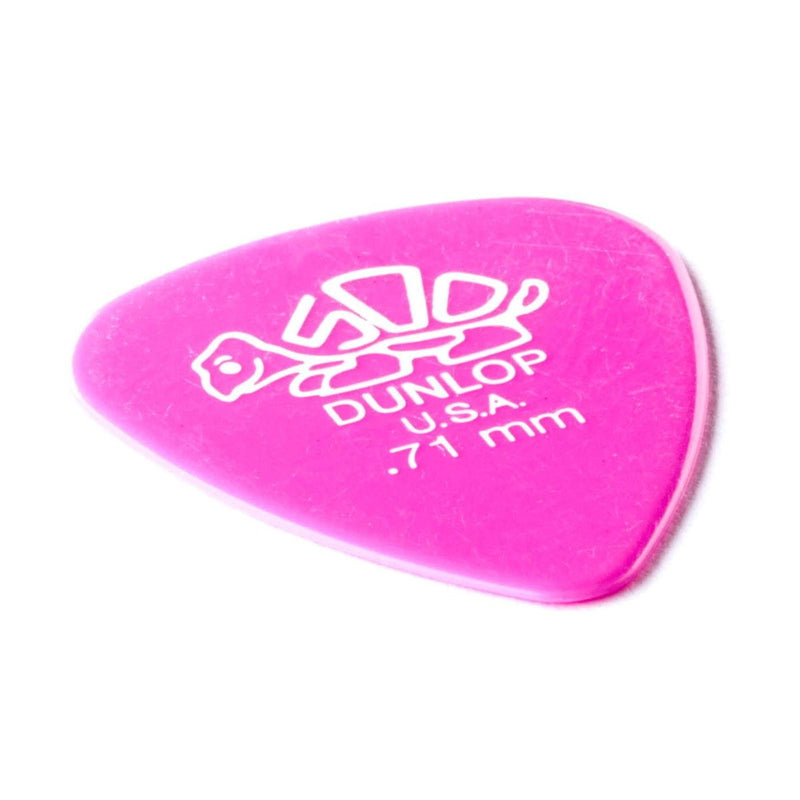 Jim Dunlop DELRIN 500 Plectrums .71MM MED. PINK 12 Pack