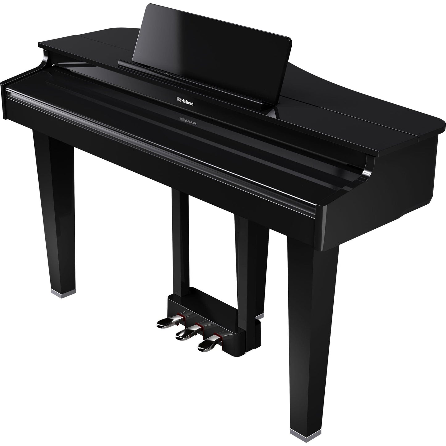 Roland GP3 Digital Compact Grand Piano Value Package; Polished Ebony