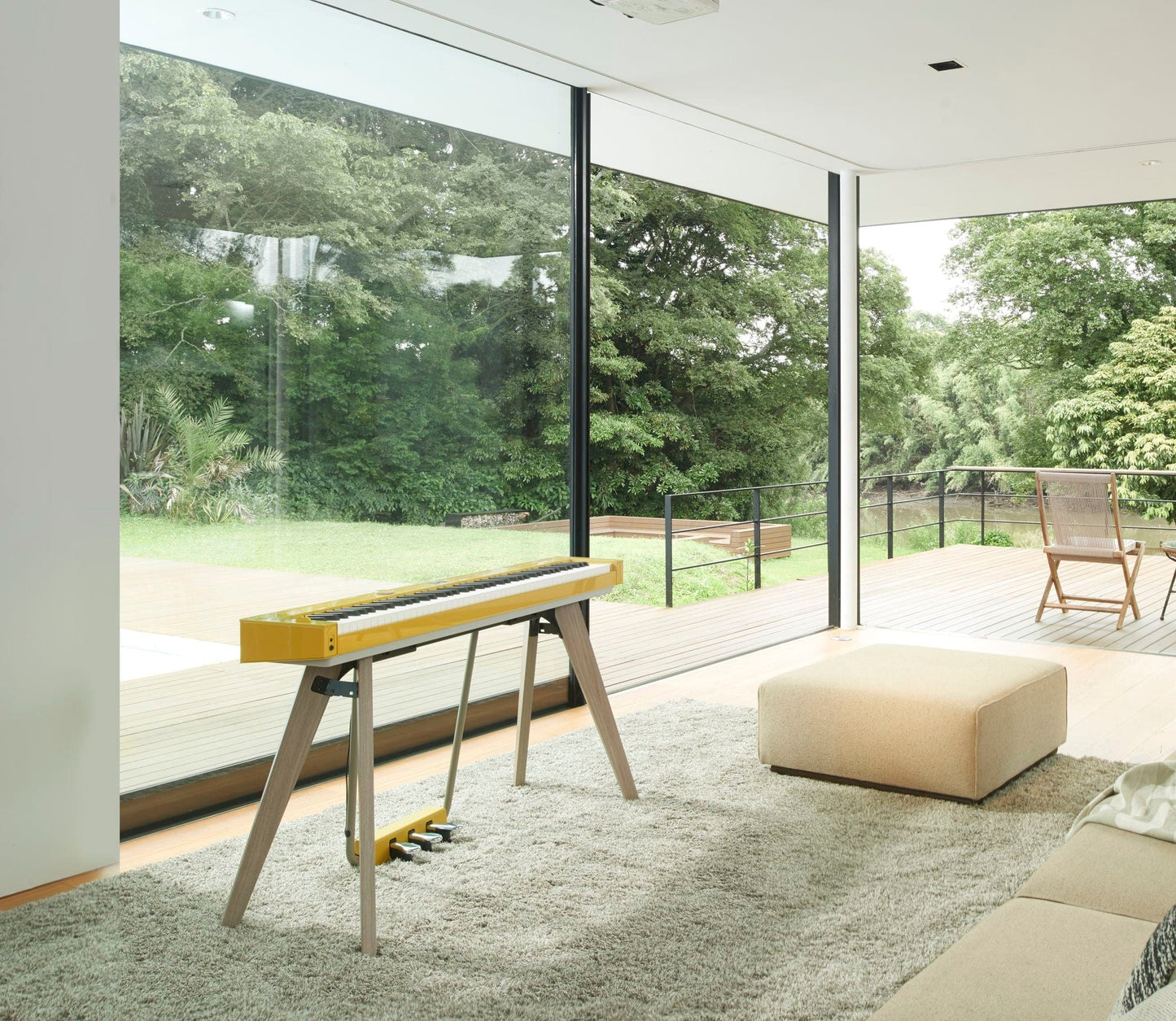 Casio Privia PX-S7000 Digital Piano with Wooden Keys; Harmonius Mustard