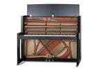 Feurich 115 Premiere Silent Upright Piano; Polished Black