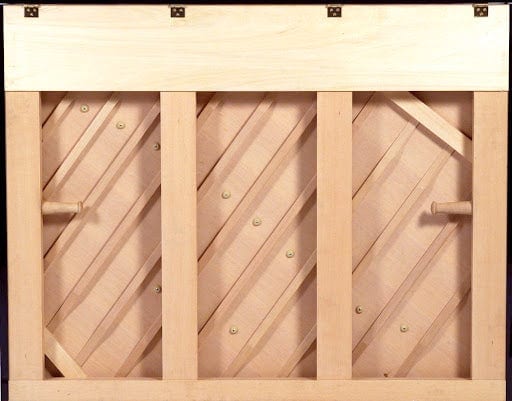 Feurich 122 Universal Upright Piano; Bordeaux Satin