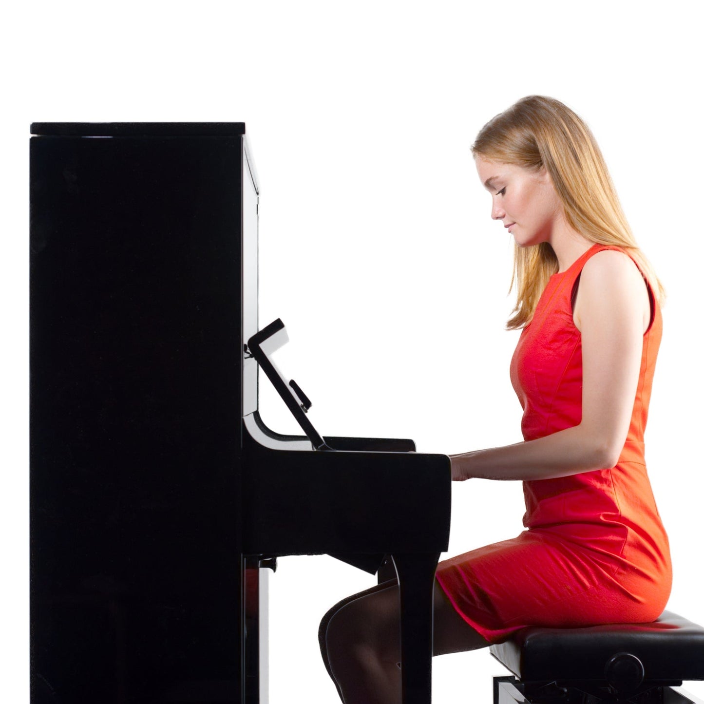 Kawai K600 Aures Hybrid Upright Piano; Polished Ebony