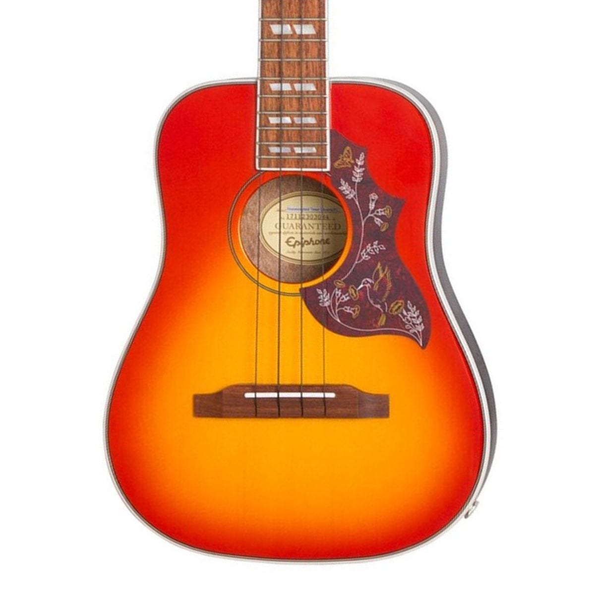 Epiphone Hummingbird Studio Tenor Ukulele inc Gig Bag Faded Cherry
