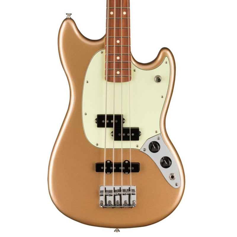 Fender Player Series Mustang Bass PJ Pau Ferro Firemist Gold