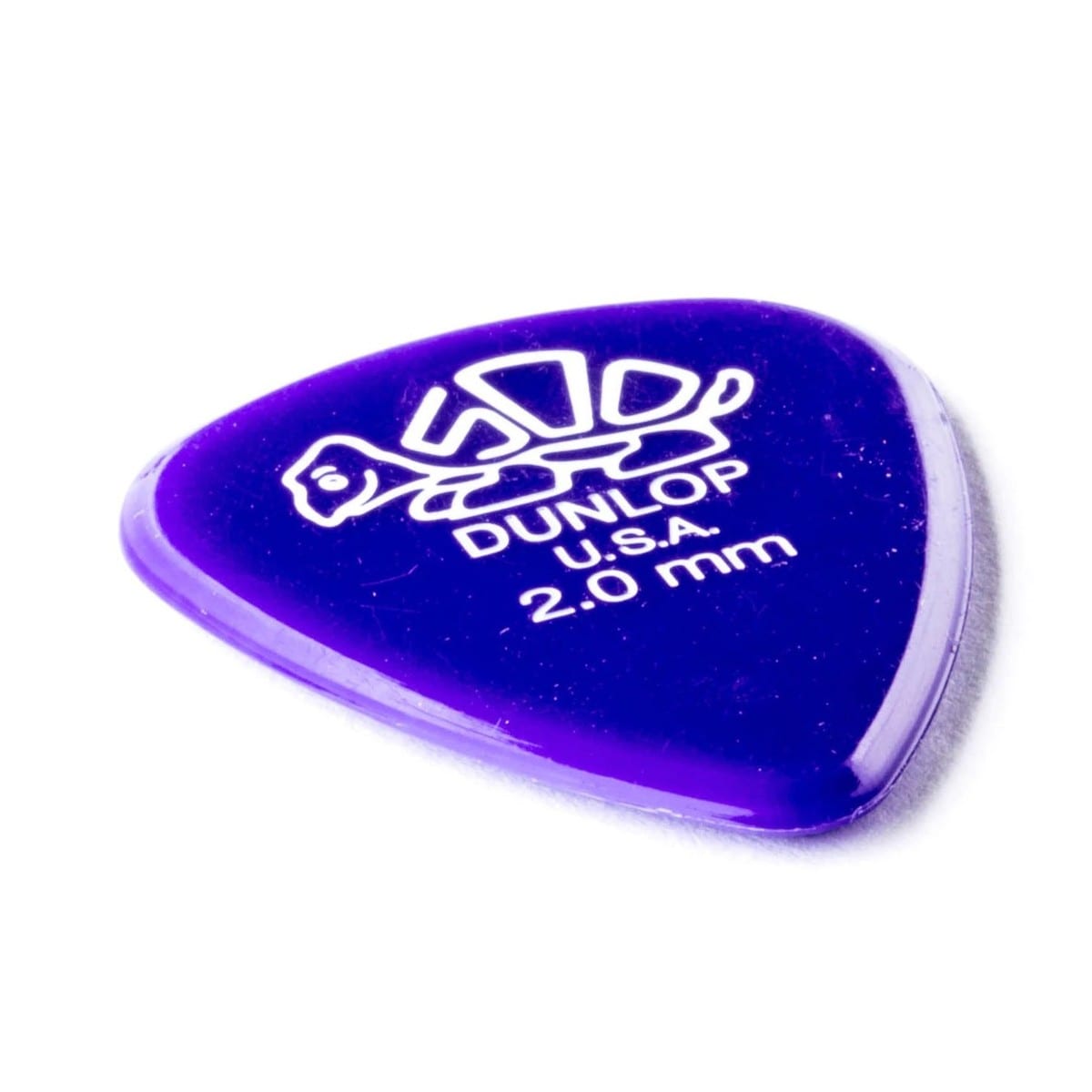 Jim Dunlop DELRIN 500 Plectrums 2.0MM PURPLE 12 Pack