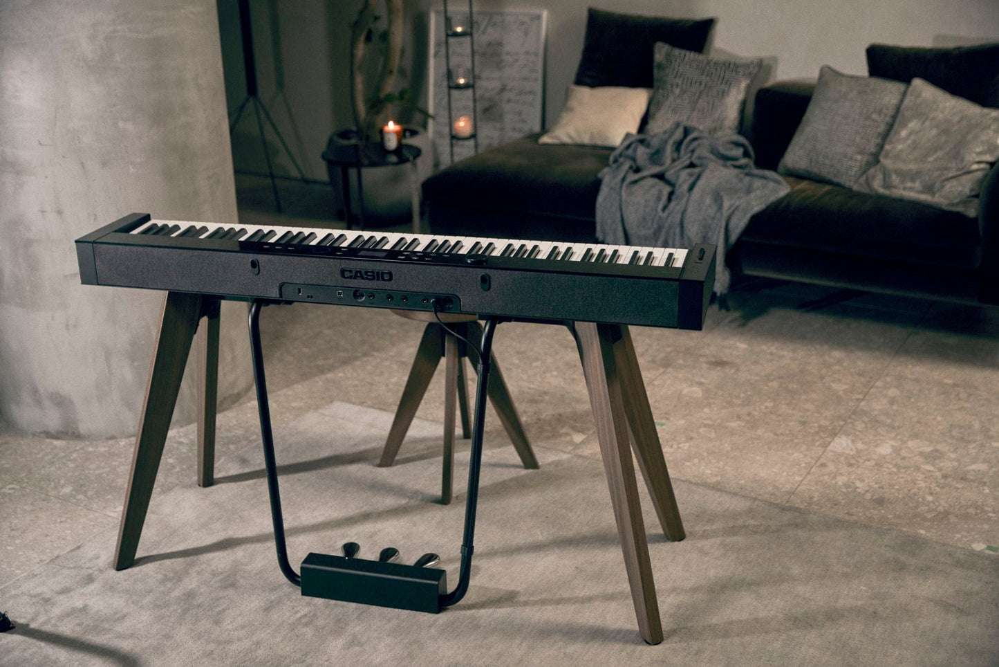 Casio Privia PX-S7000 Digital Piano with Wooden Keys; Black