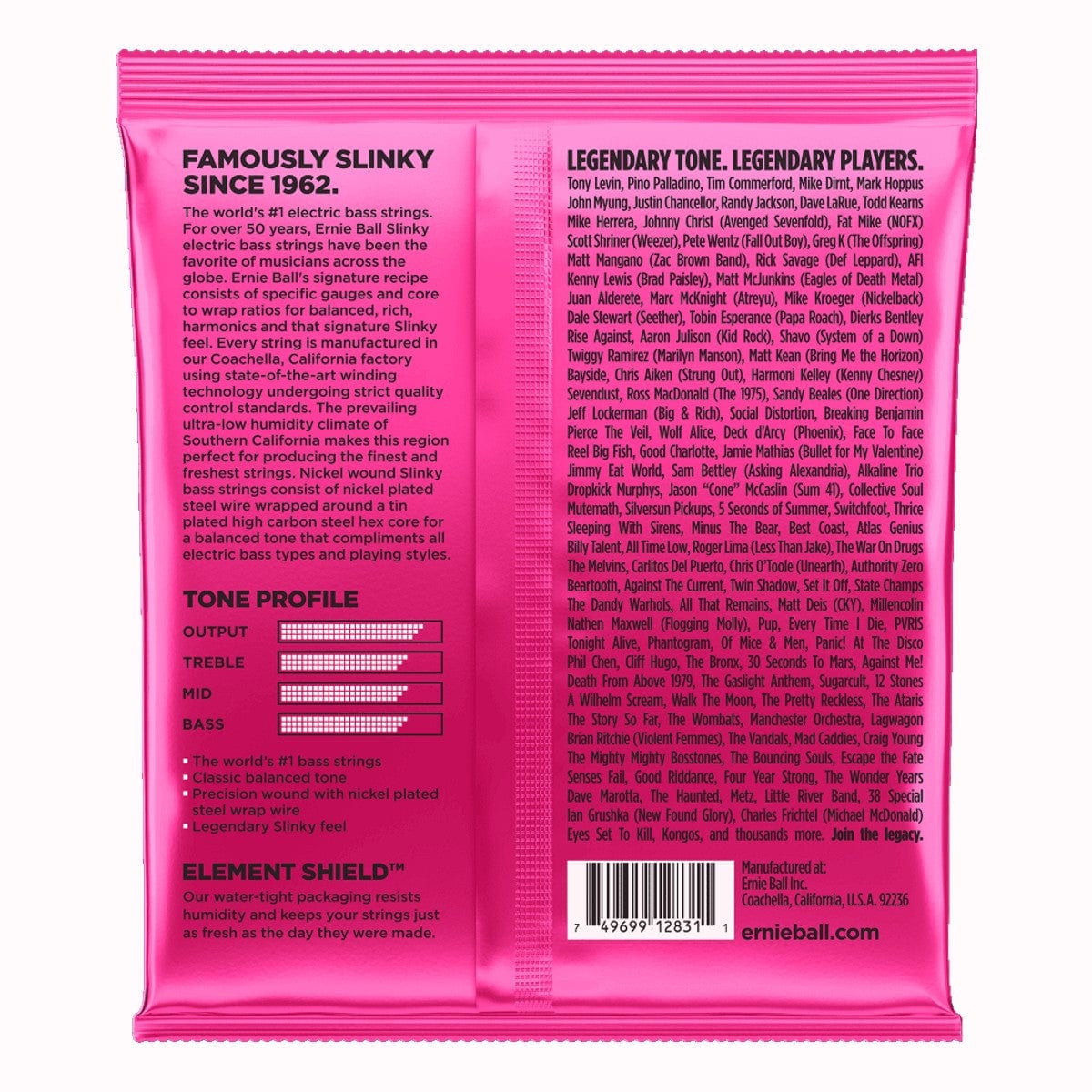Ernie Ball 2824 Super Slinky Bass 5 String Set