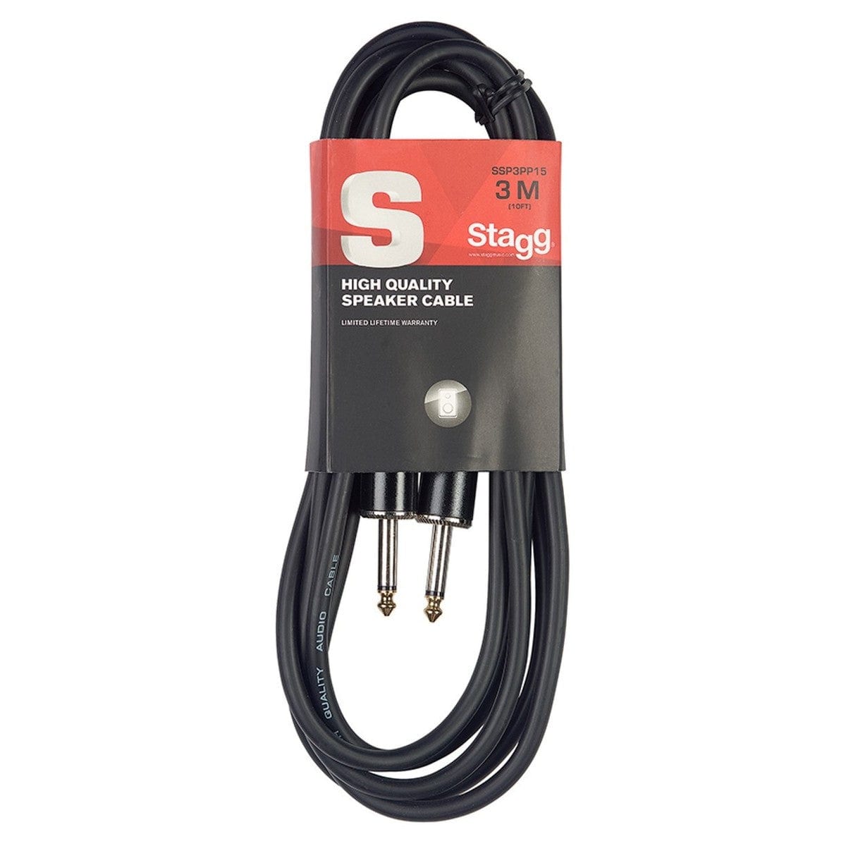 Stagg SSP10PP25 Speaker Cable 30Ft Jack to Jack