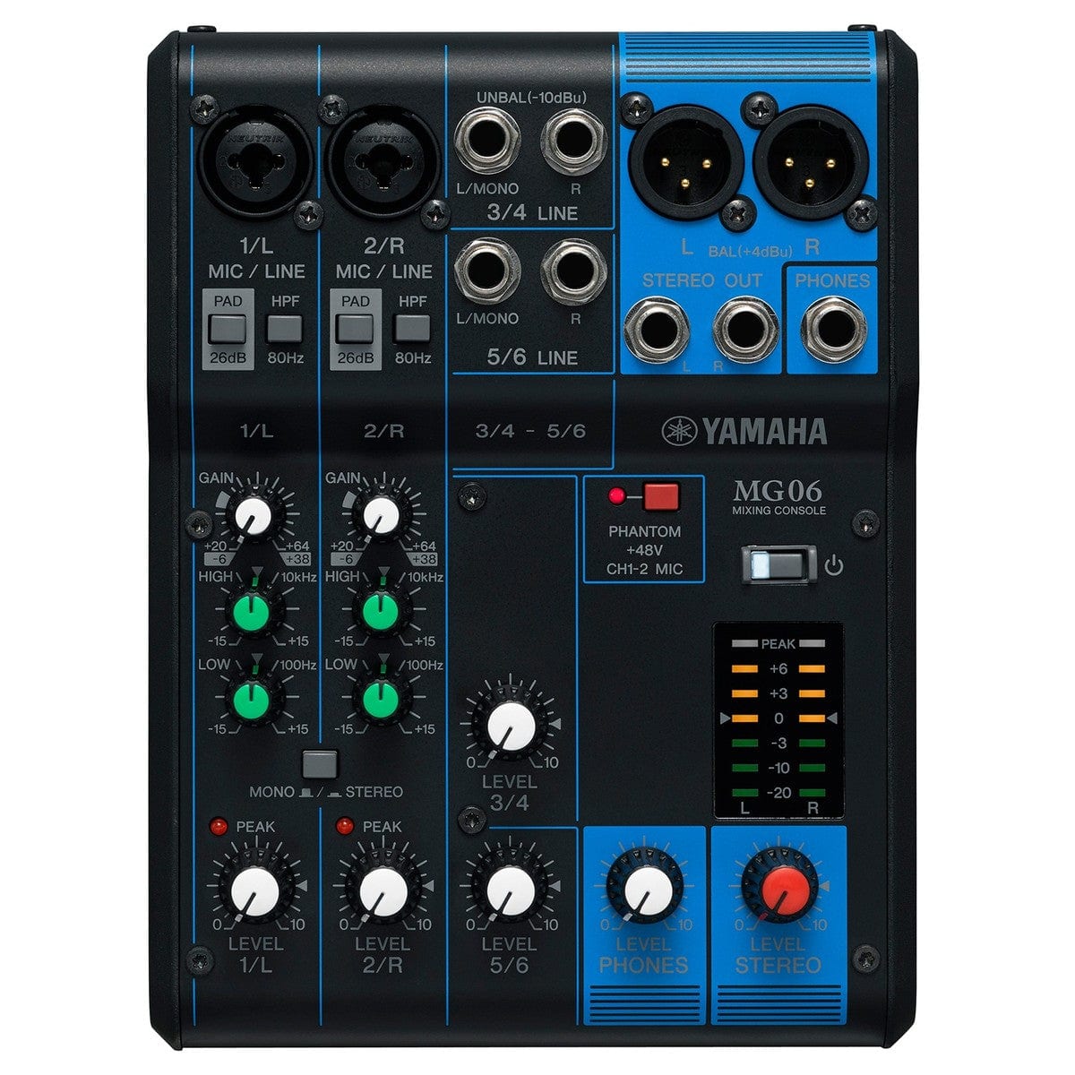 Yamaha MG06 Mixer 6 Inputs