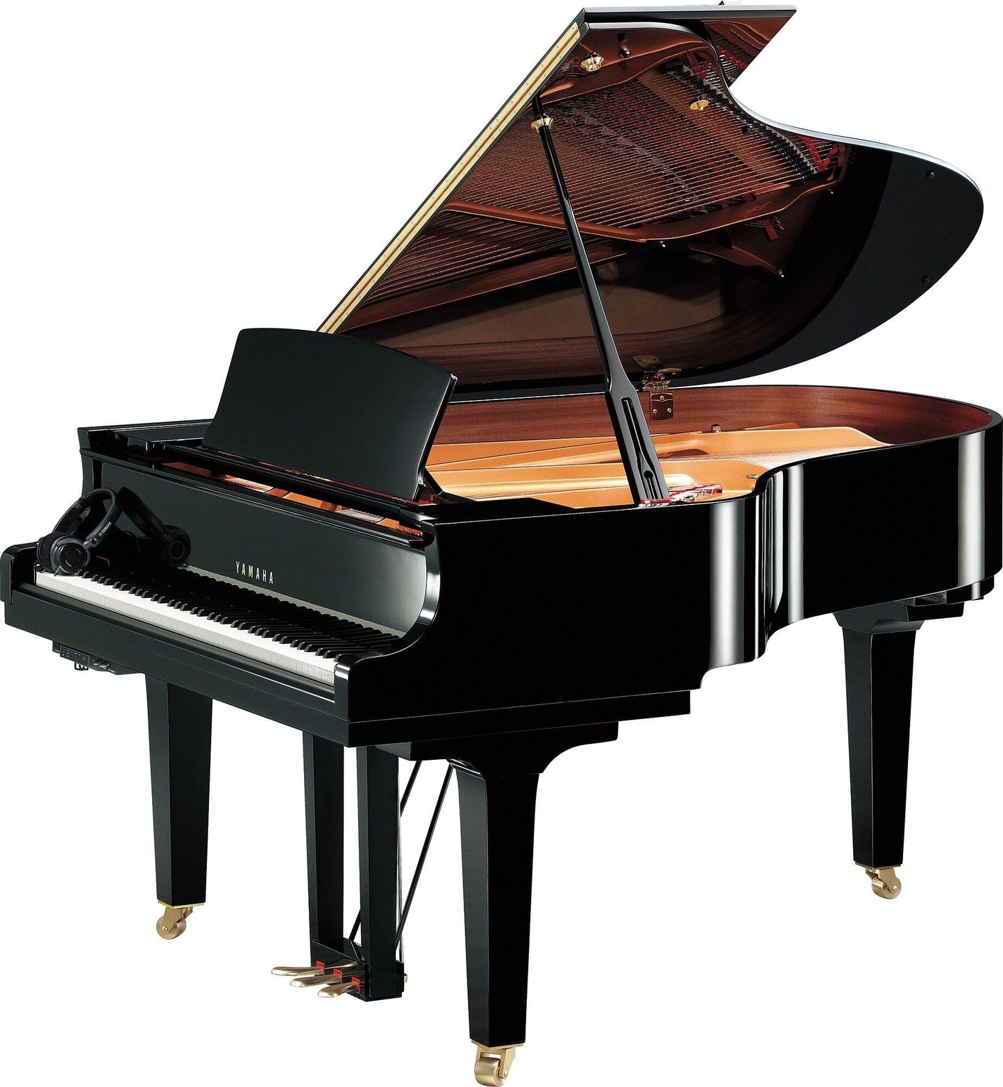 Yamaha C3x SH3 Silent Grand Piano; Polished Ebony