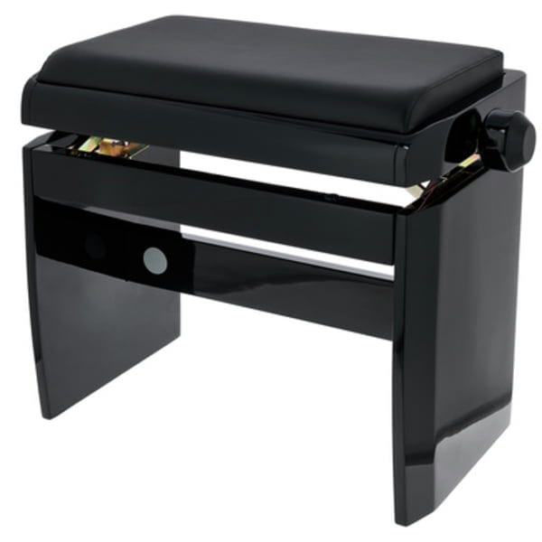 Dexibell Adjustable Wooden Bench in Polished Black
