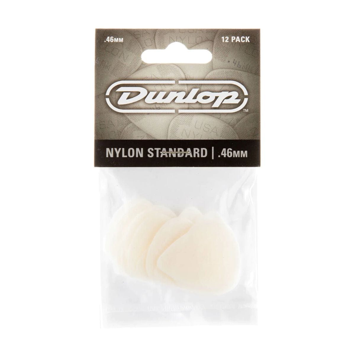 Jim Dunlop NYLON Plectrums .46MM 12 Pack