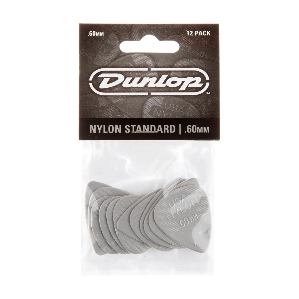 Jim Dunlop NYLON Plectrums .60MM 12 Pack