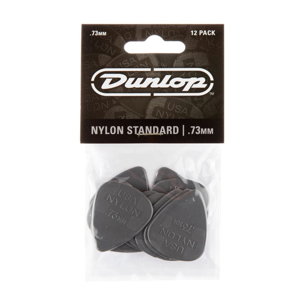 Jim Dunlop NYLON Plectrums .73MM 12 Pack