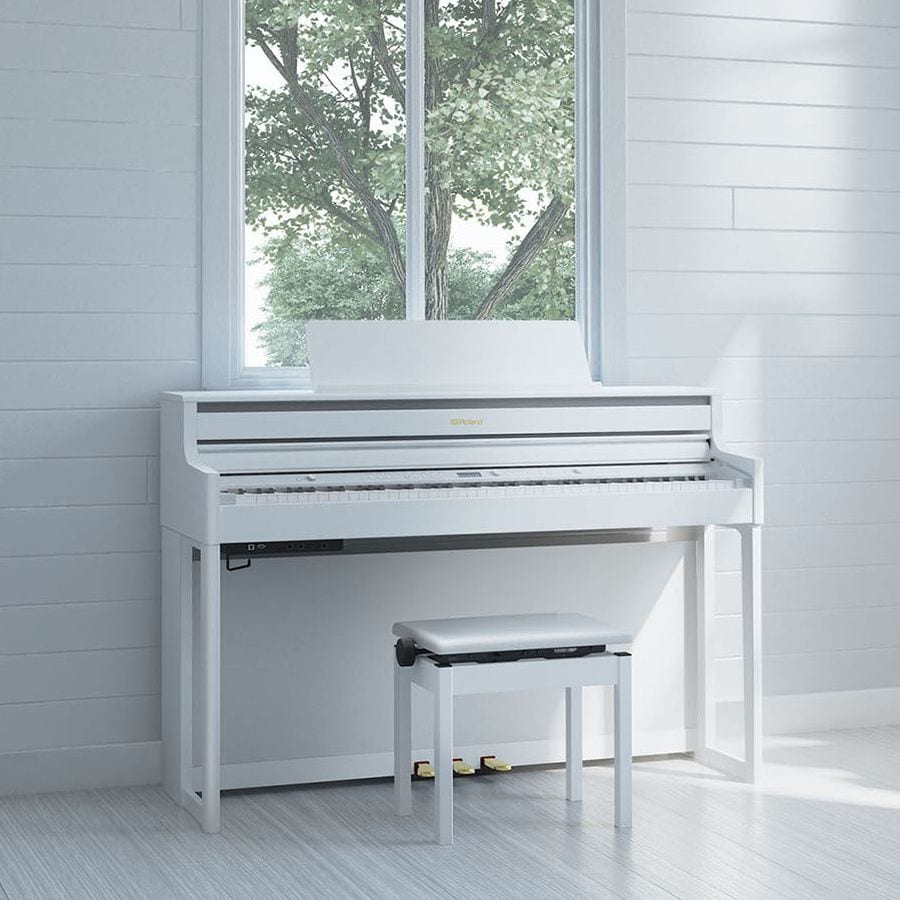 Roland HP704 Digital Piano; White