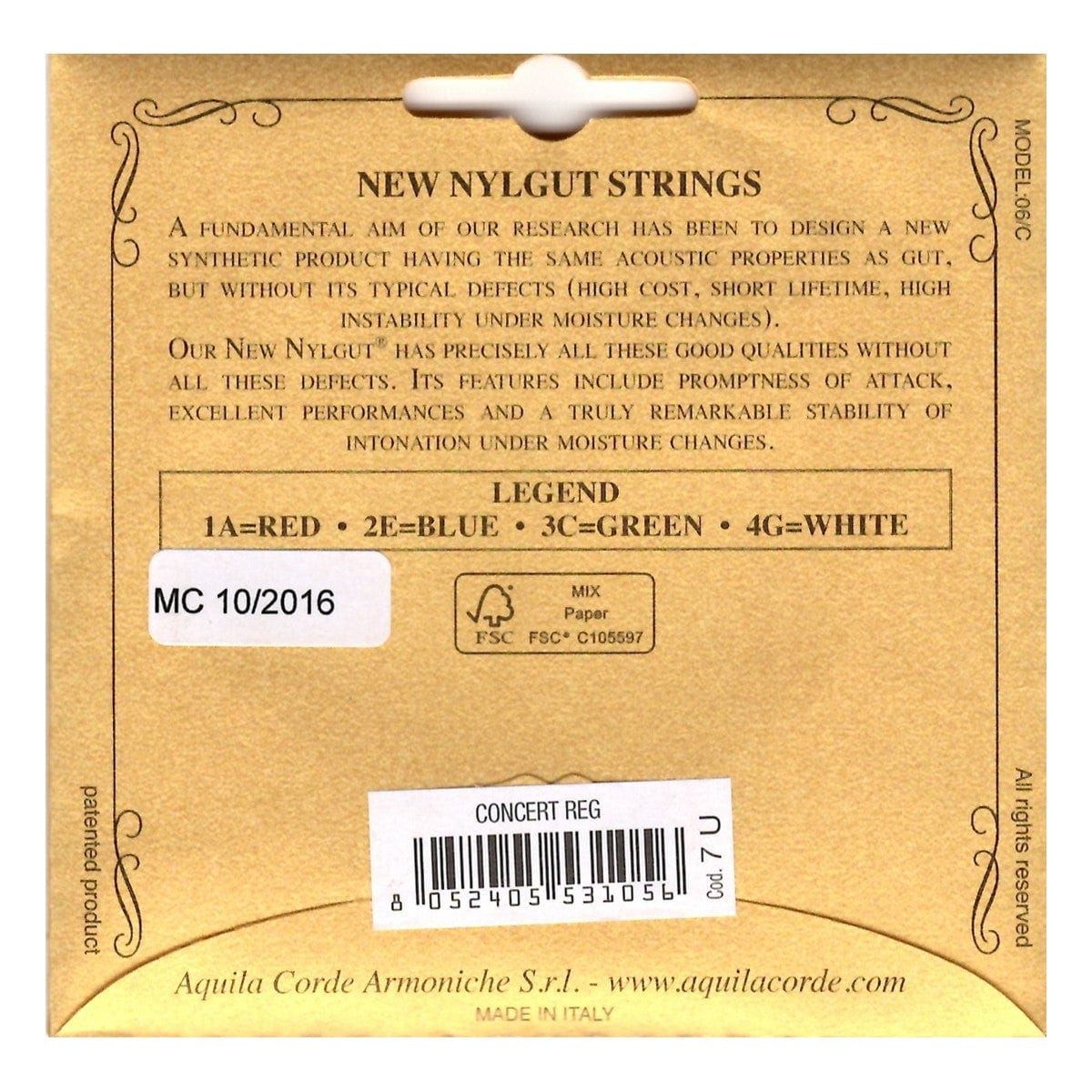 Aquila Nylgut 7U Concert Ukulele Strings