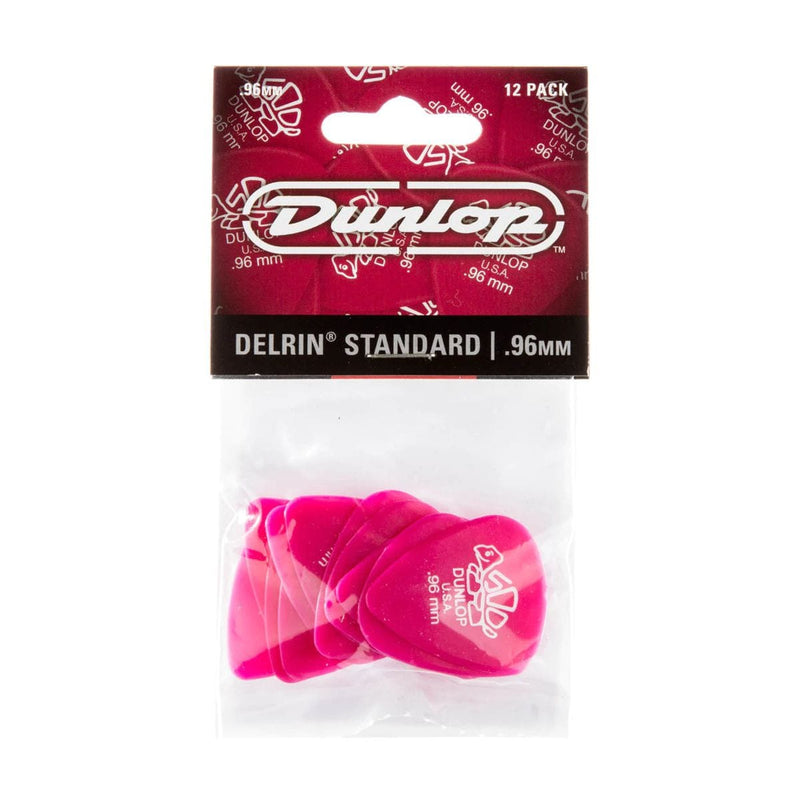 Jim Dunlop DELRIN 500 Plectrums .96MM DARK PINK 12 Pack