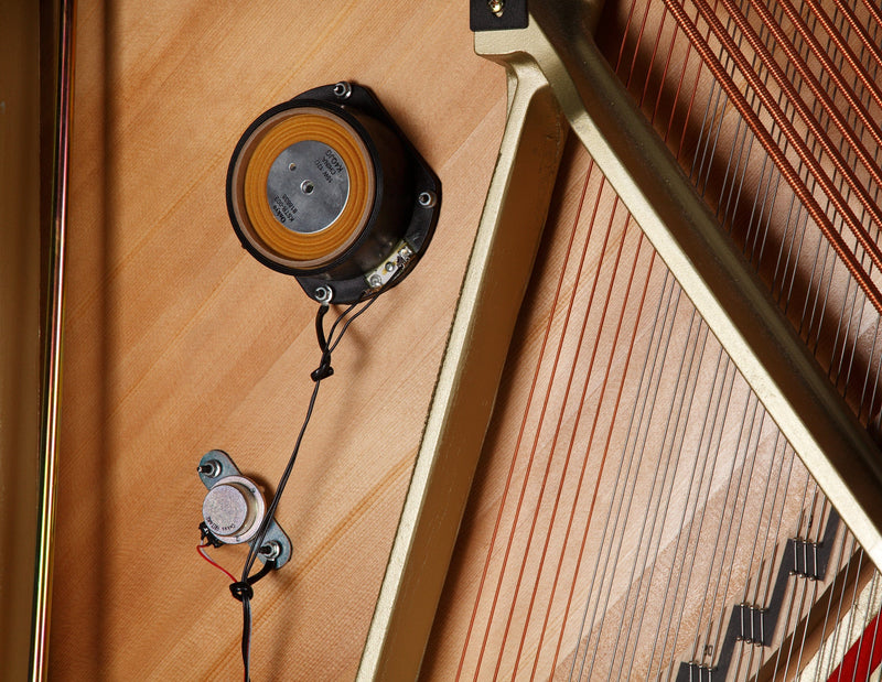 Kawai K500 AURES 2 Hybrid Upright Piano; Polished Ebony