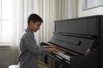 Yamaha B2 SC3 Silent Upright Piano; Polished Ebony