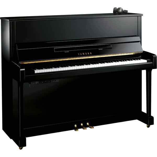 Yamaha B3 SC3 Silent Upright Piano; Polished Ebony