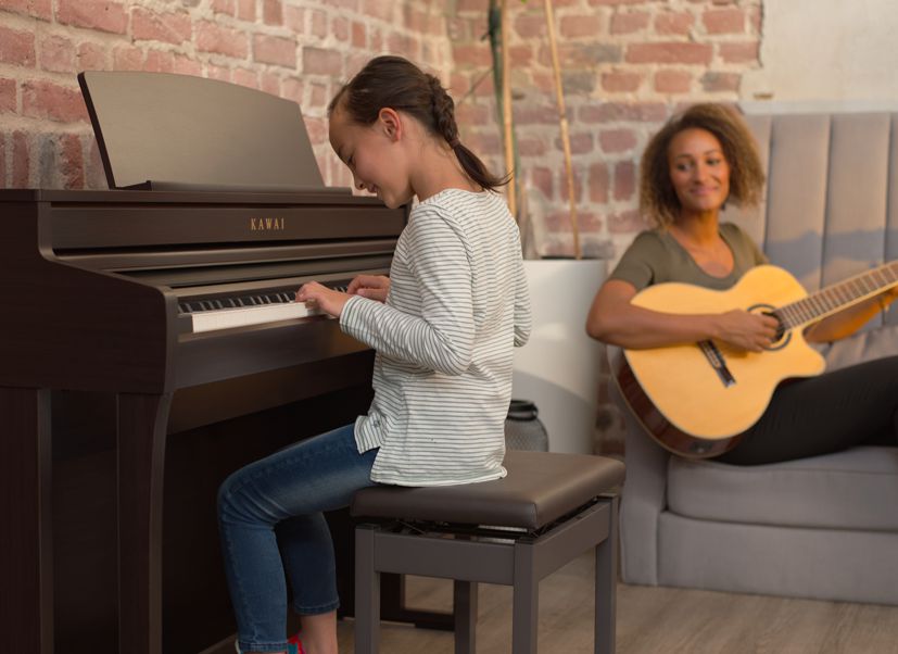 Kawai CA501 Rosewood with Piano Stool & Kawai SH9 Headphones