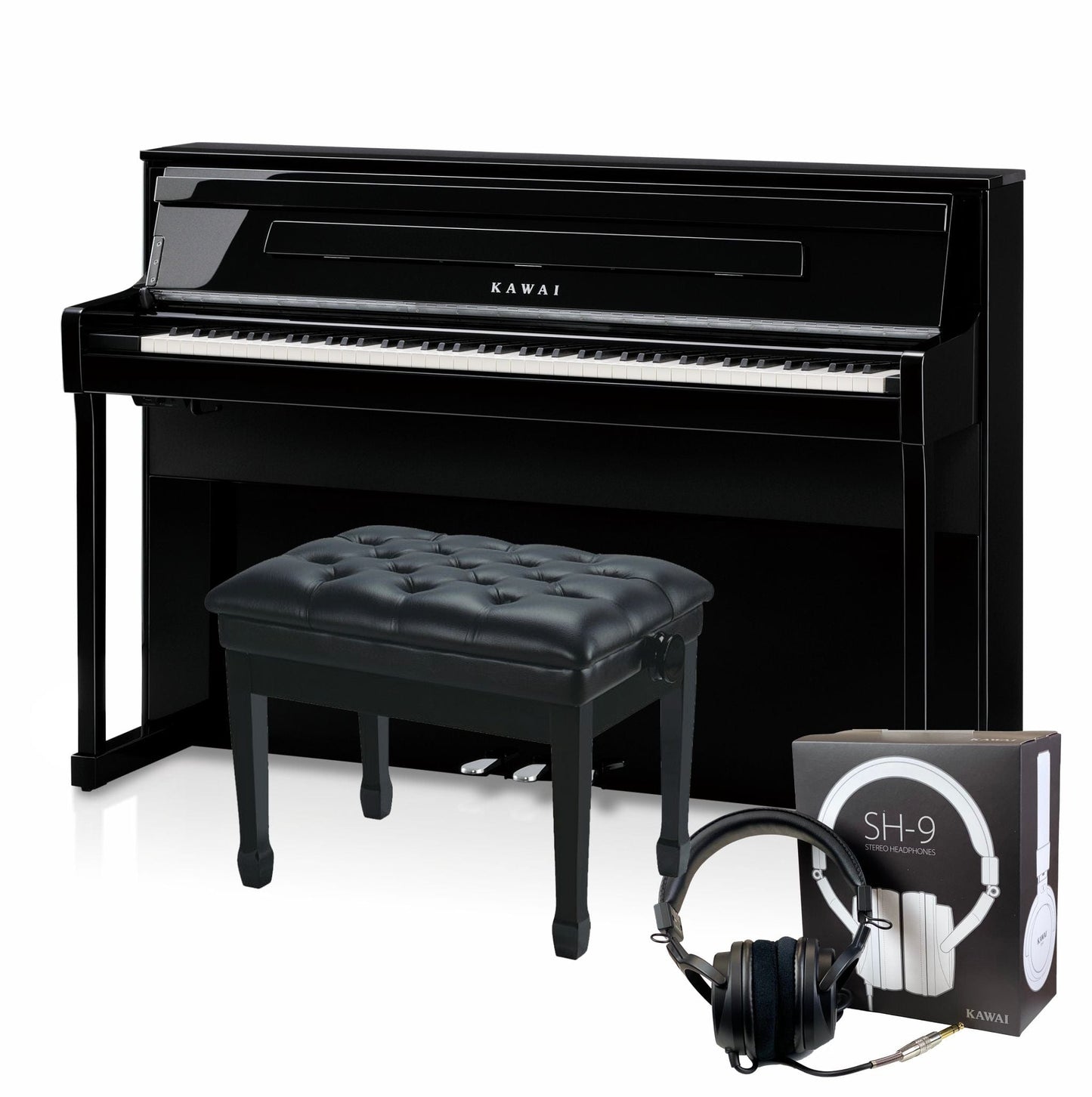 Kawai CA901 Digital Piano Concert Package; Polished Ebony
