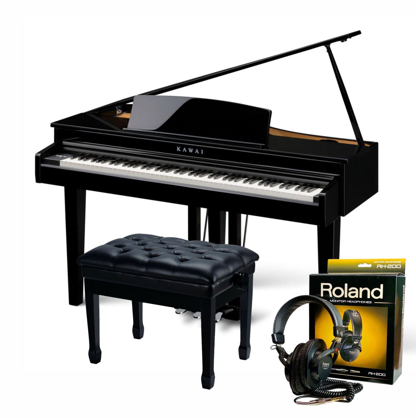 Kawai DG30 Polished Ebony Digital Grand Piano Premium Package | Free Delivery & Installation