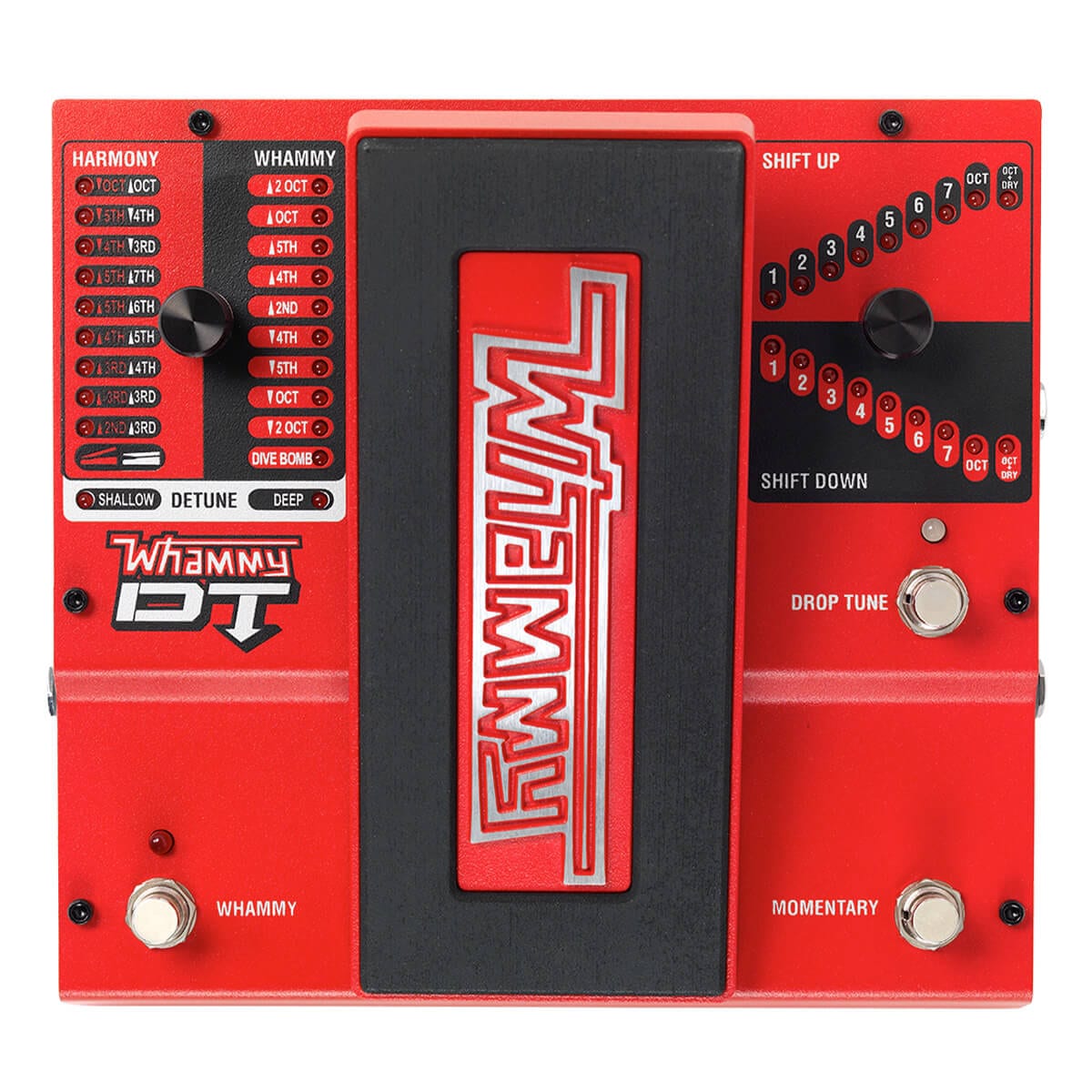 Digitech Whammy DT Guitar Pitch Shifting Drop Tuning Effects Pedal | With 3 FREE Pedal Toppers