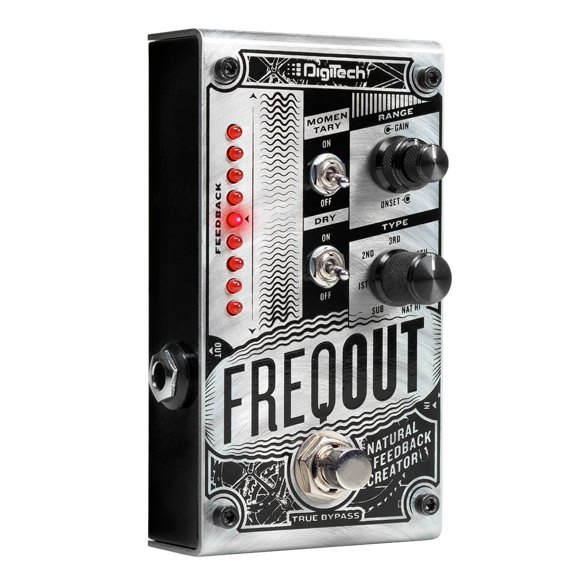 Digitech Freqout Feedback Creator Effects Pedal | With FREE Pedal Topper