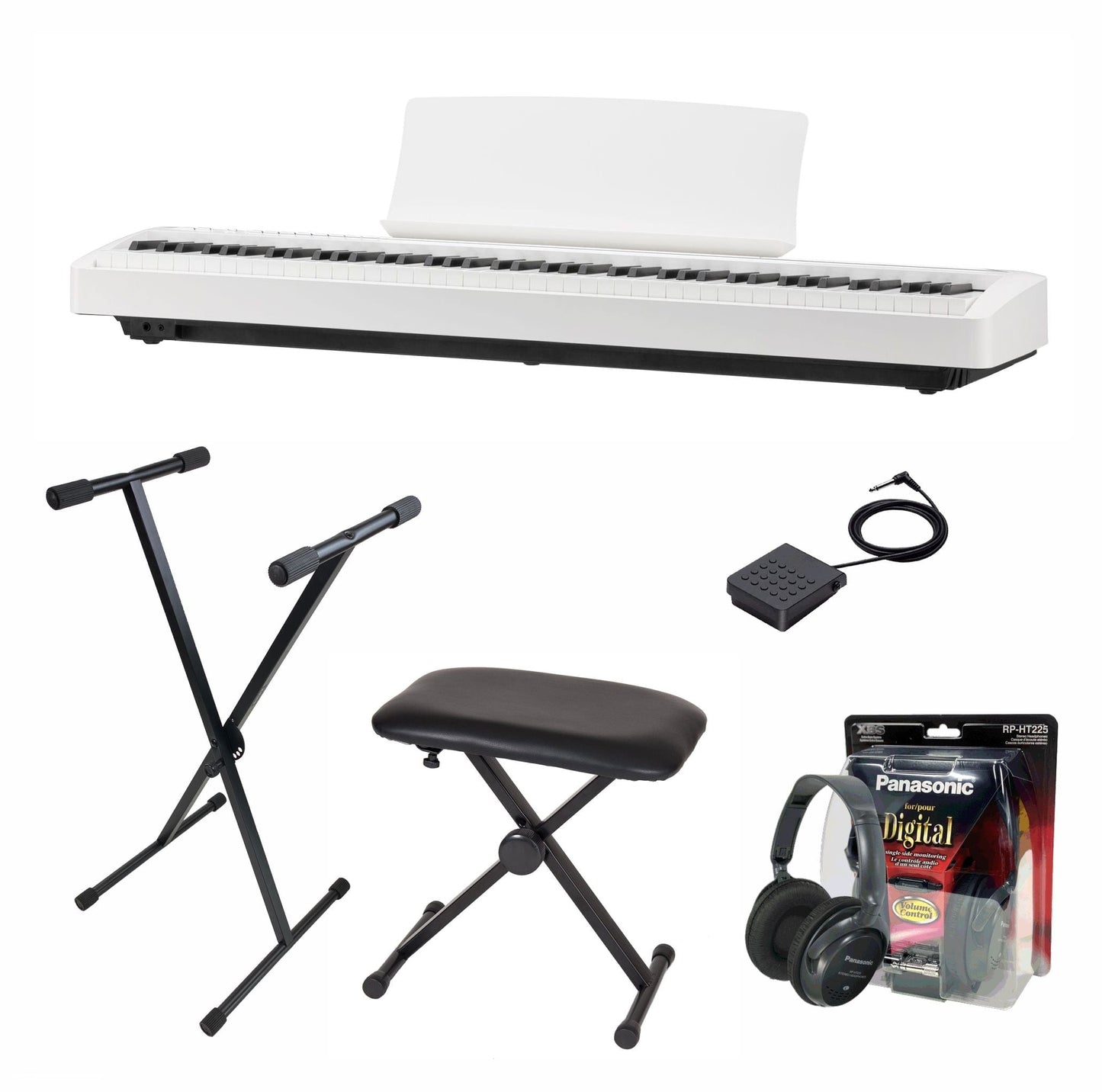 Kawai ES120 Digital Piano; White Value Package