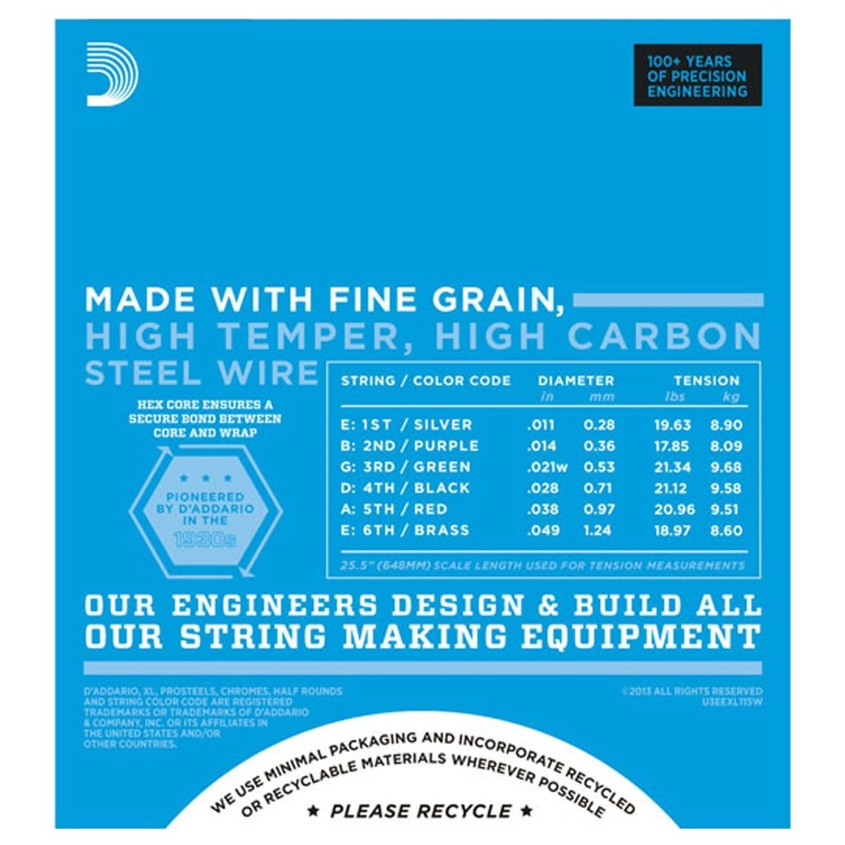 Daddario EXL115w Jazz Guitar String Set