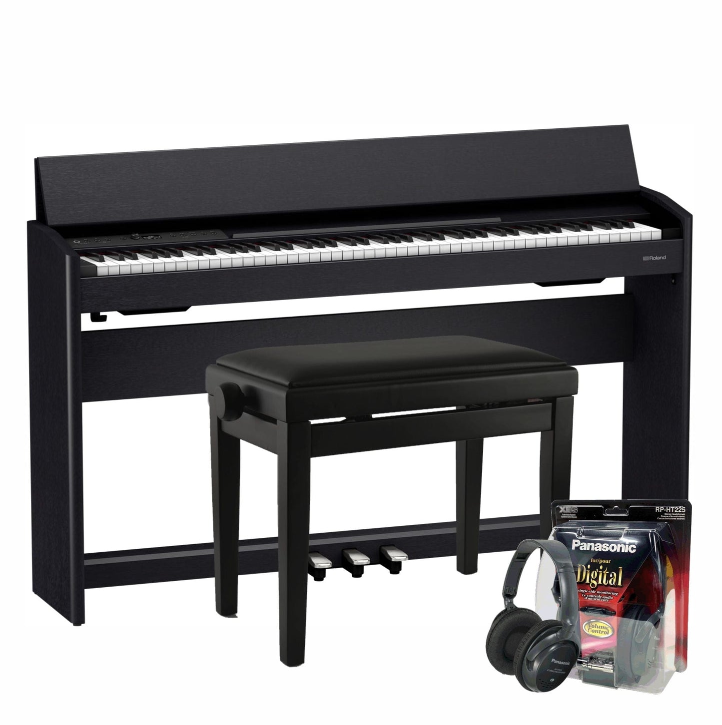 Roland F701 Black Digital Piano Value Package