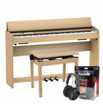 Roland F701 Light Oak Digital Piano Value Package