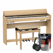 Roland F701 Light Oak Digital Piano Value Package