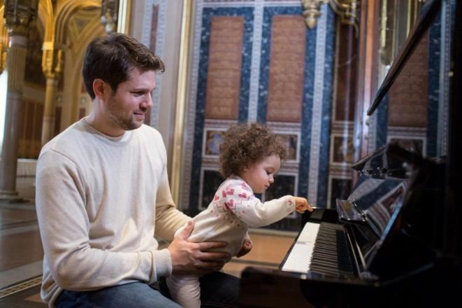 Feurich 115 Premiere Upright Piano; Polished Black Chrome Fittings