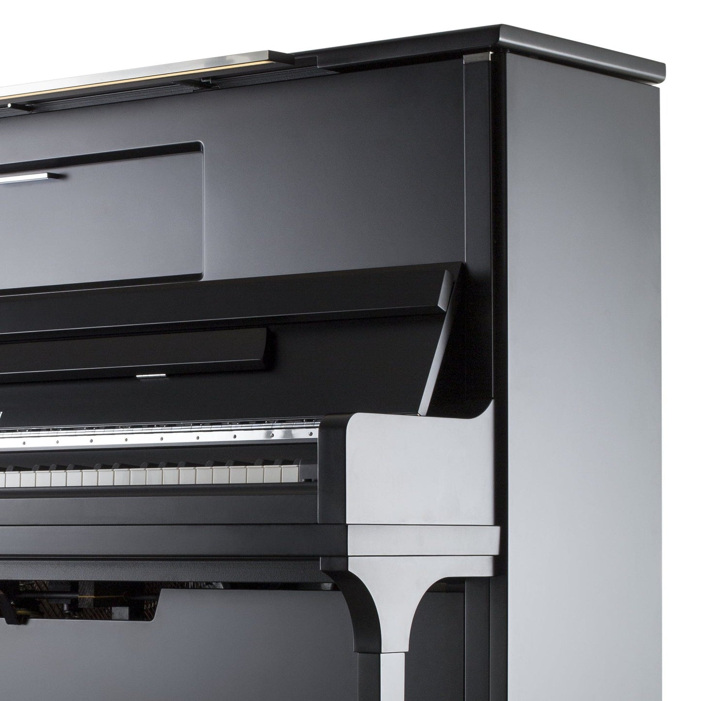 Feurich 123 Vienna Premium Upright Piano; Satin Black