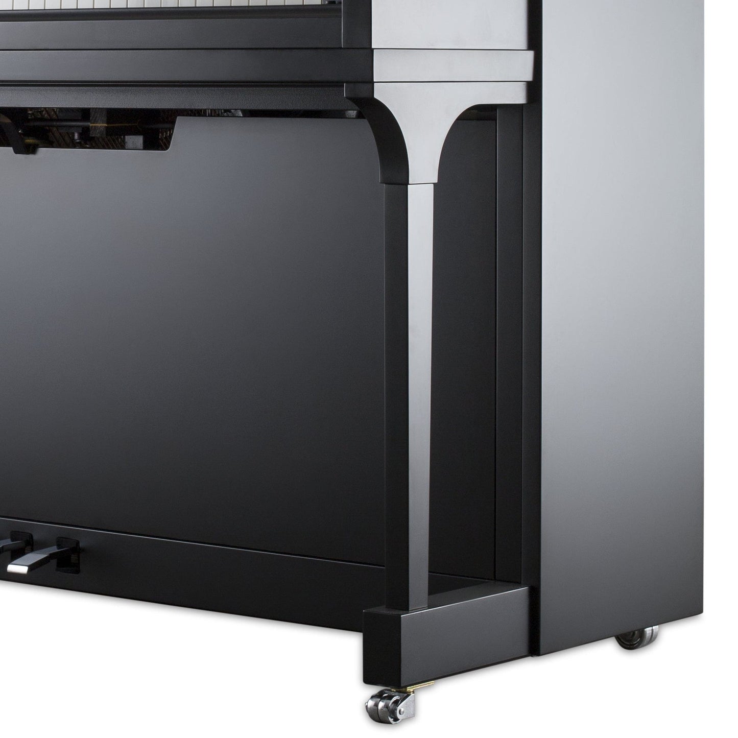 Feurich 123 Vienna Premium Upright Piano; Satin Black