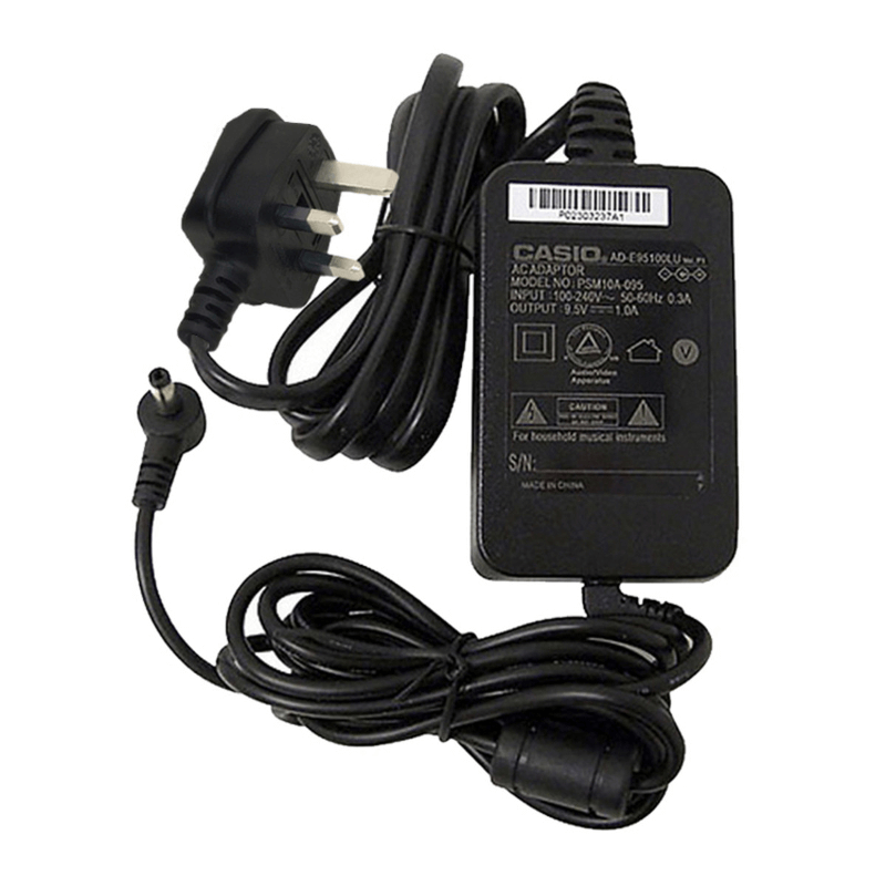 Casio AD-E95100LE Keyboard UK 3 Pin Power Supply AC Adapter