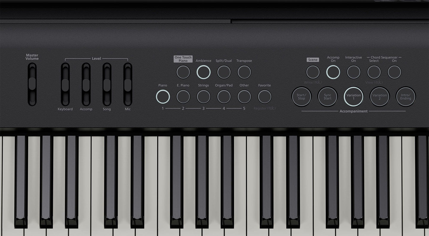 Roland FP-E50 Digital Piano with Interactive Accompaniments; Black