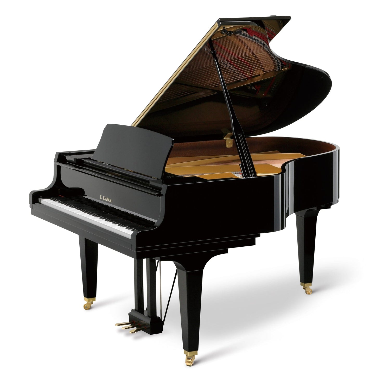 Kawai GL50 188cm Grand Piano; Polished Ebony