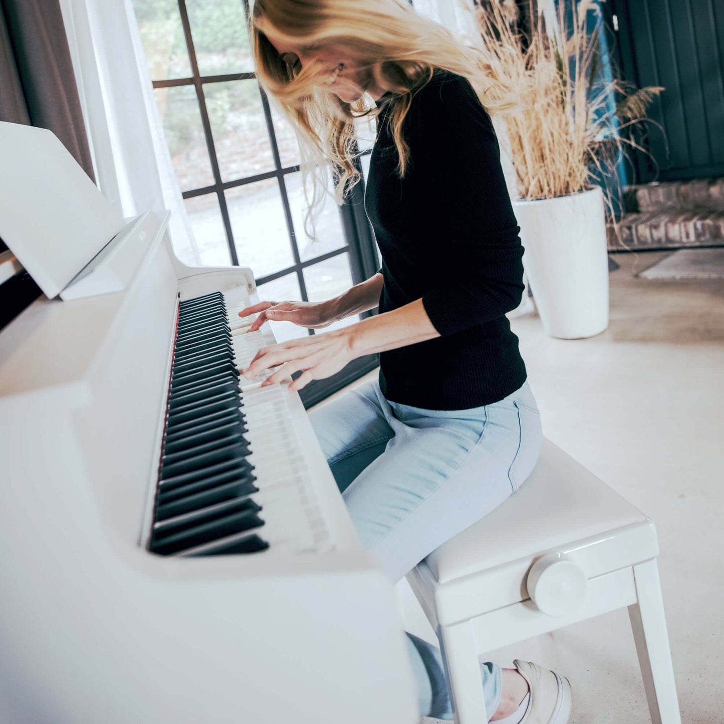 Casio GP310 Grand Hybrid Digital Piano; White with FREE B&O Beoplay H4 2nd Gen Headphones