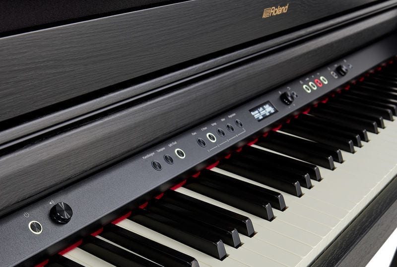 Roland HP704 Dark Rosewood with Piano Stool & Roland RH200 Headphones
