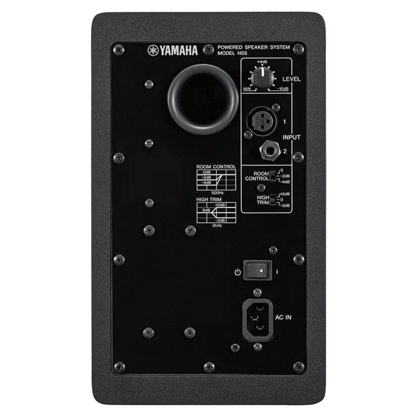 Yamaha HS5 Studio Monitor Speakers Pair; Black With FREE Jack Cables & TW-E3B Earbuds Offer