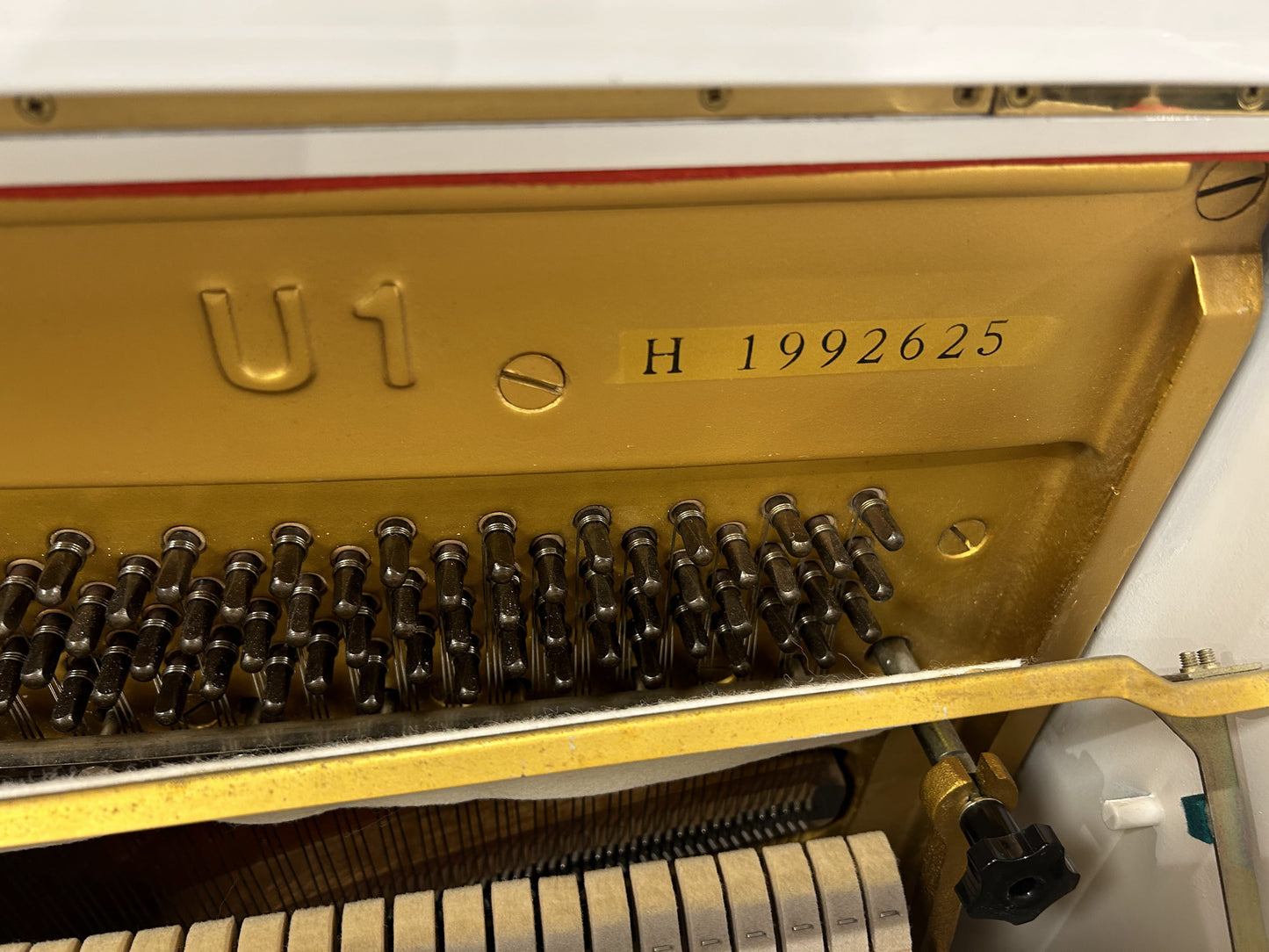 Yamaha U1 Upright Piano With Stool; Ser No H1992625 | Reconditioned As New